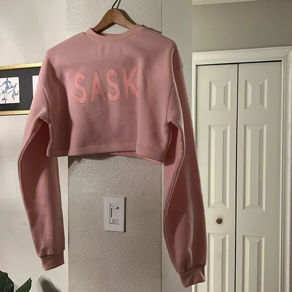 Tops - Saski‎ Cropped Sweatshirt - Pink Size L